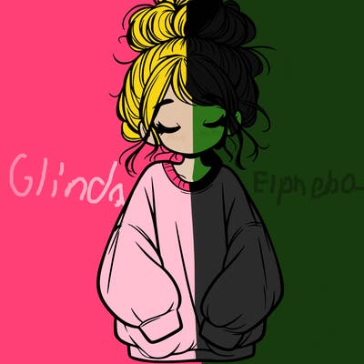 girl with baggy sweatshirt and messy bun