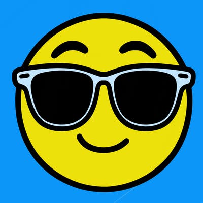 emoji with sunglasses