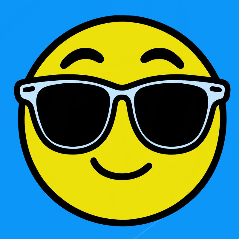 emoji with sunglasses