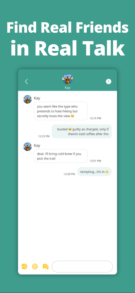 GRASS: Outdoor Dating & Meet - A chat interface on the GRASS dating app showing a conversation about planning a hike and meeting for coffee.
