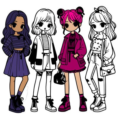 girls with fashion