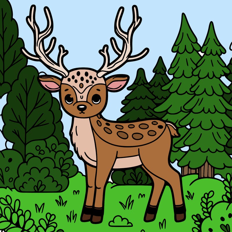 raindeer in the woods