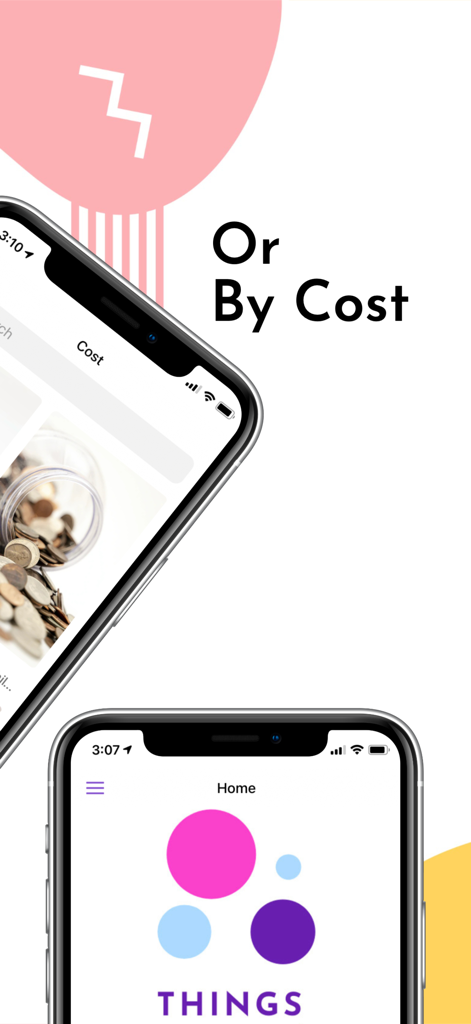 Things to Do with Kids - Ein Screenshot der App „Beschäftigungen für Kinder“, der die Filterung von Aktivitäten nach Kosten und den Startbildschirm zeigt
