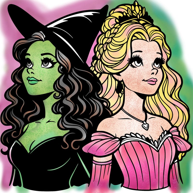 'elphaba and glinda (realistic)
