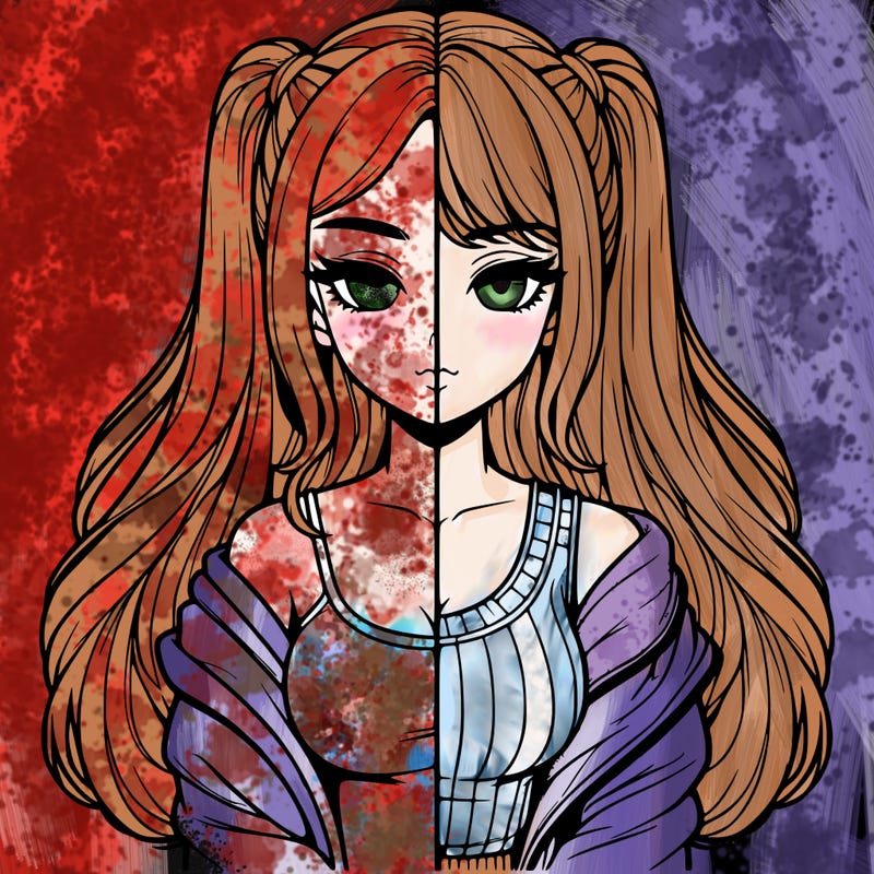 realistic girl split