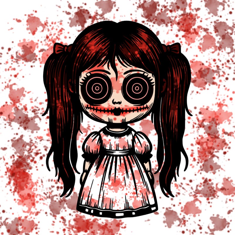 creepy girl doll