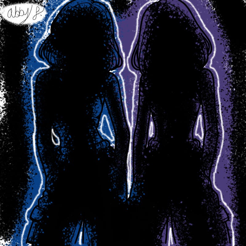 two girls with crop top with baggy pants