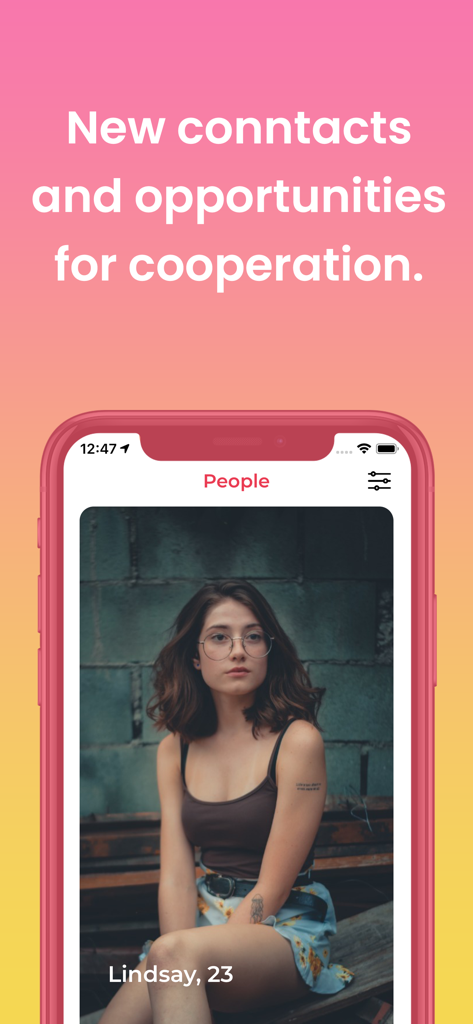 Workchat - Work & Offer - Interfaz de la app Workchat que muestra un perfil de usuario para networking y colaboración profesional.