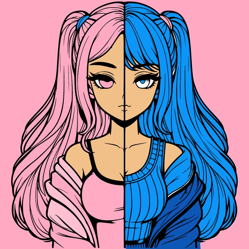 realistic girl split