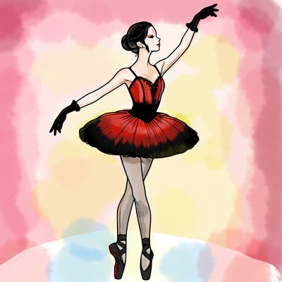 realistic ballerina