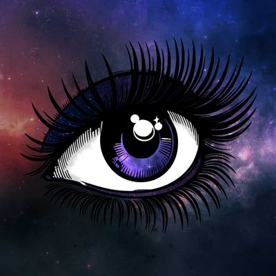 realistic eye long eylashes