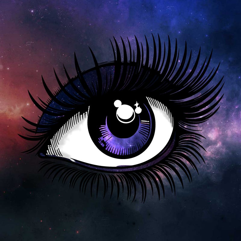 realistic eye long eylashes