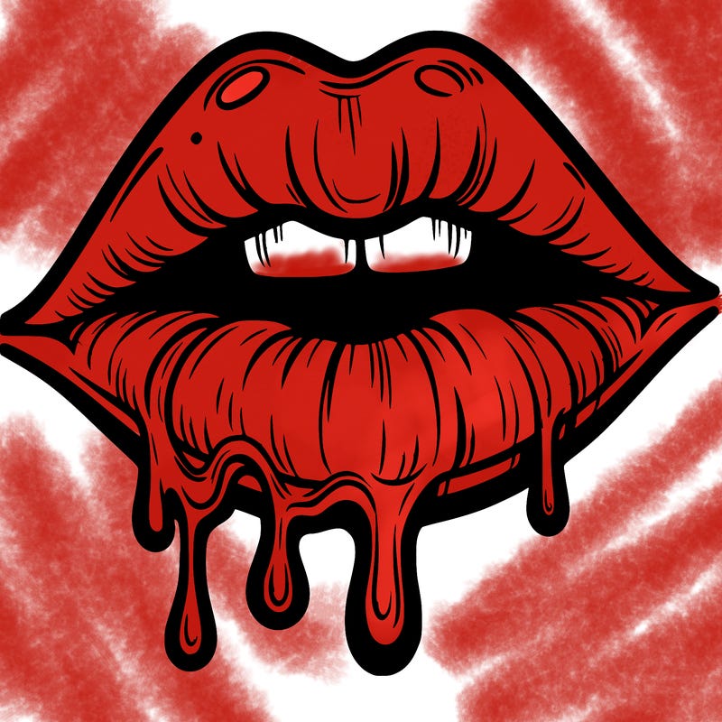 lips that look realistic and drip