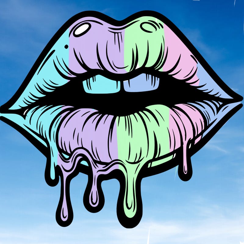 lips that look realistic and drip