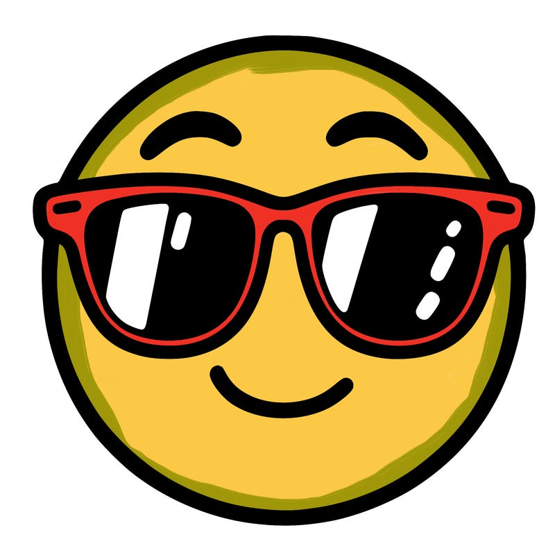 emoji with sunglasses