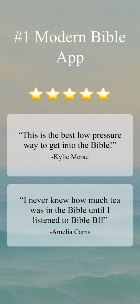 Bible Bff-Modern Bible Stories - Positive user reviews and five star rating for the Bible BFF modern bible stories app