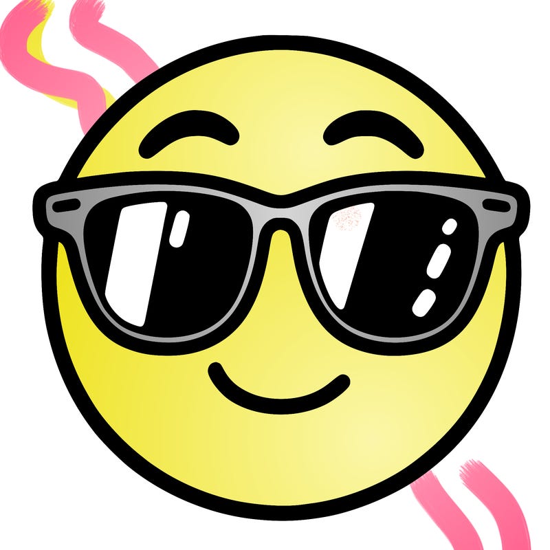 emoji with sunglasses