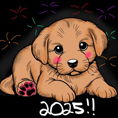 a cute realistic puppy