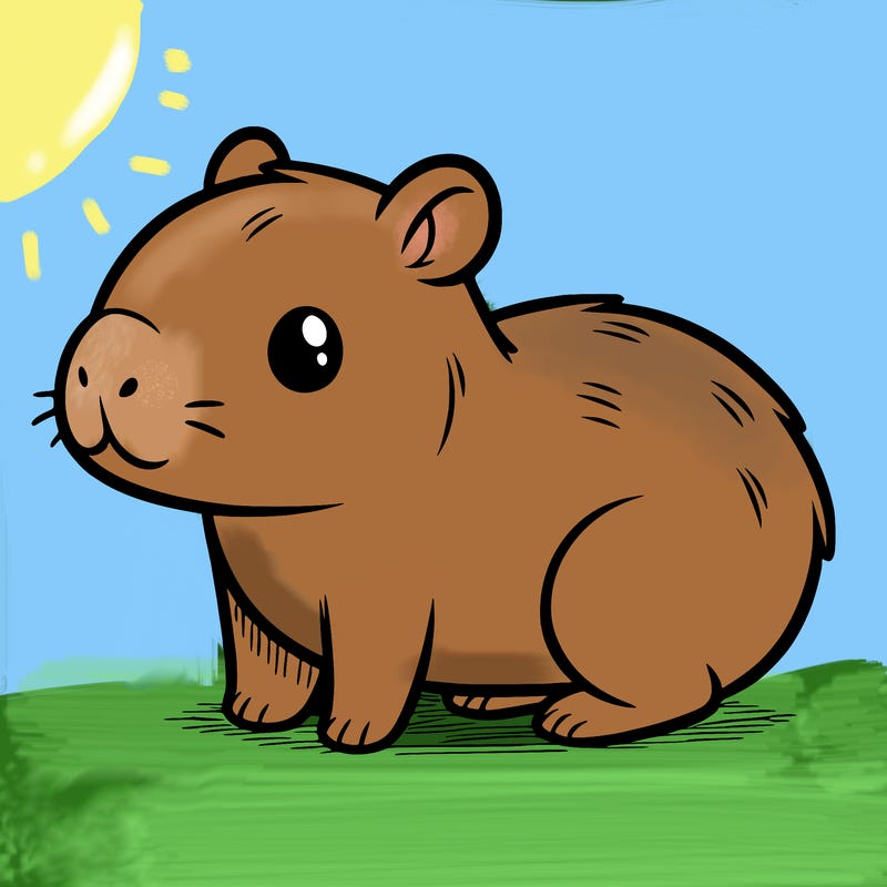 cute capybara