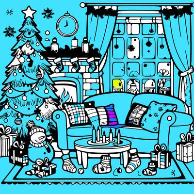 christmas living room