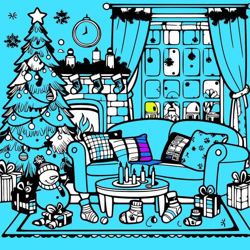 christmas living room