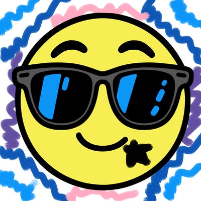 emoji with sunglasses