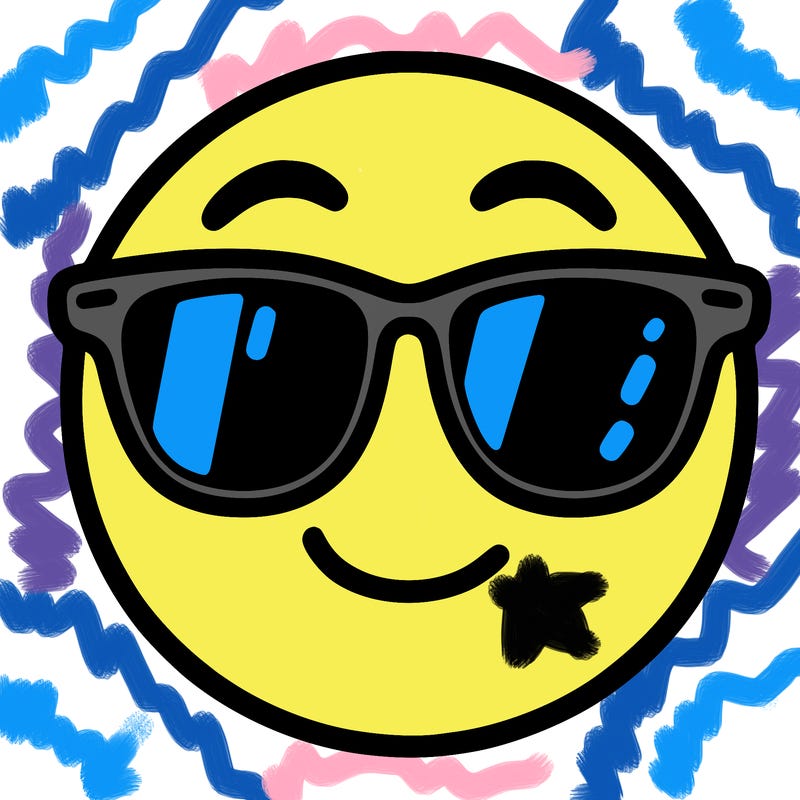 emoji with sunglasses