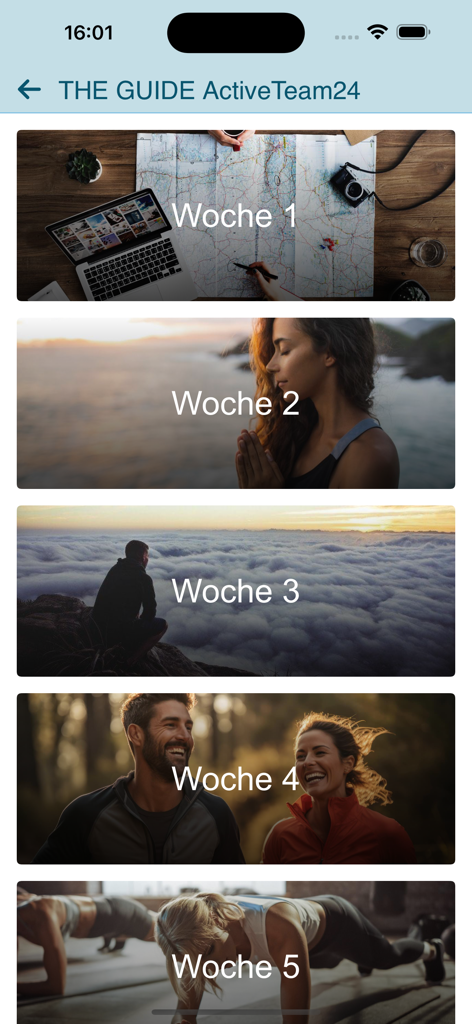 12주간의 피트니스 및 웰빙 변화를 위한 주간 프로그램 모듈