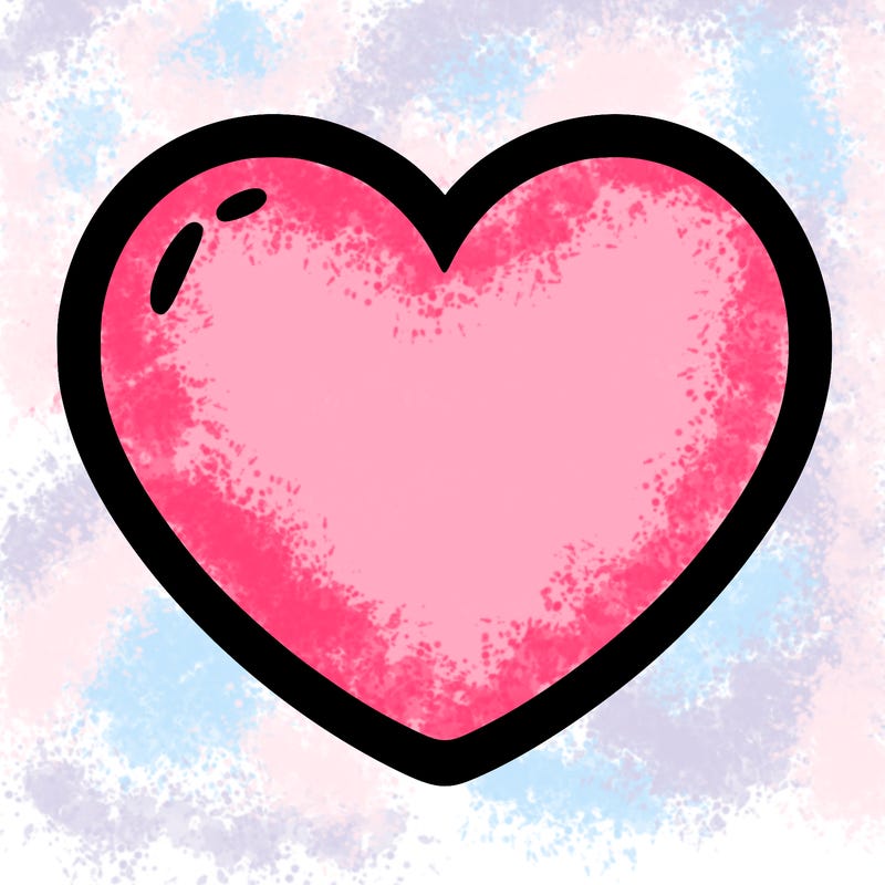 a blank heart