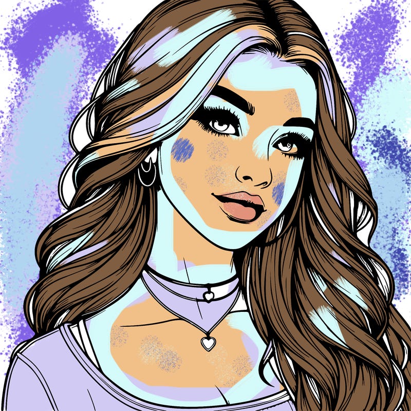 detailed realistic girl