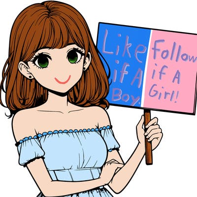 realistic pretty girl holding blank sign