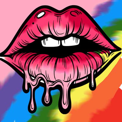 lips that look realistic and drip