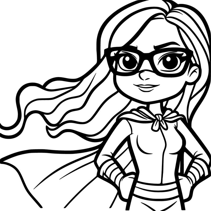 fearless woman.with glasses