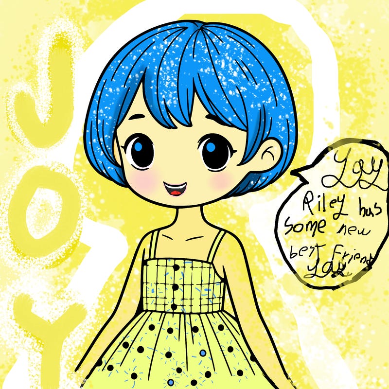 a girl with short hair and a dress