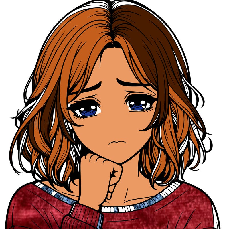 realistic girl that is depressed