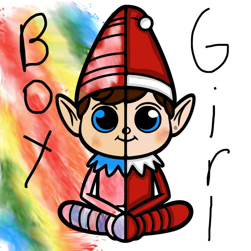 elf on the shelf split