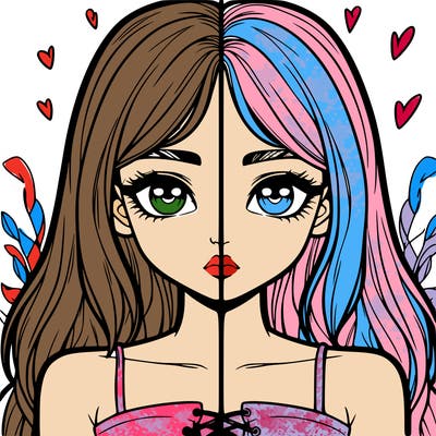 realistic girl split