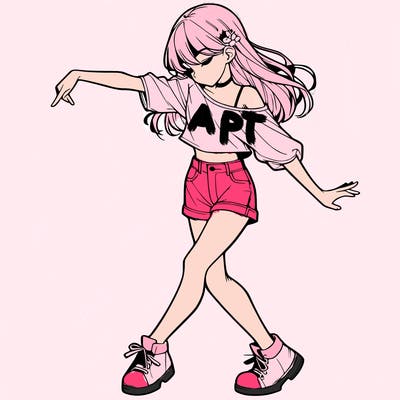 realistic girl danceing