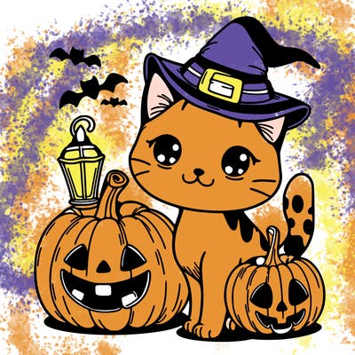 halloween cat