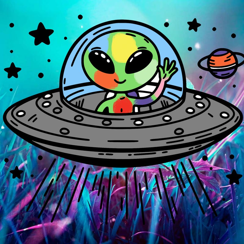 alien in a ufo