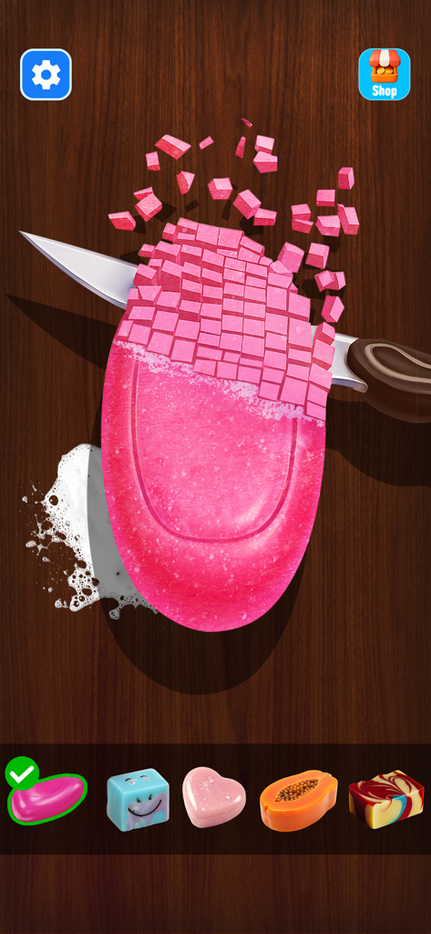 Mini jogo ASMR de escultura de sabão para alívio do estresse