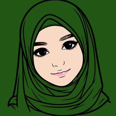 realistic girl with hijap