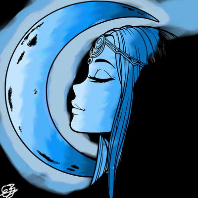 a realistic moon elf