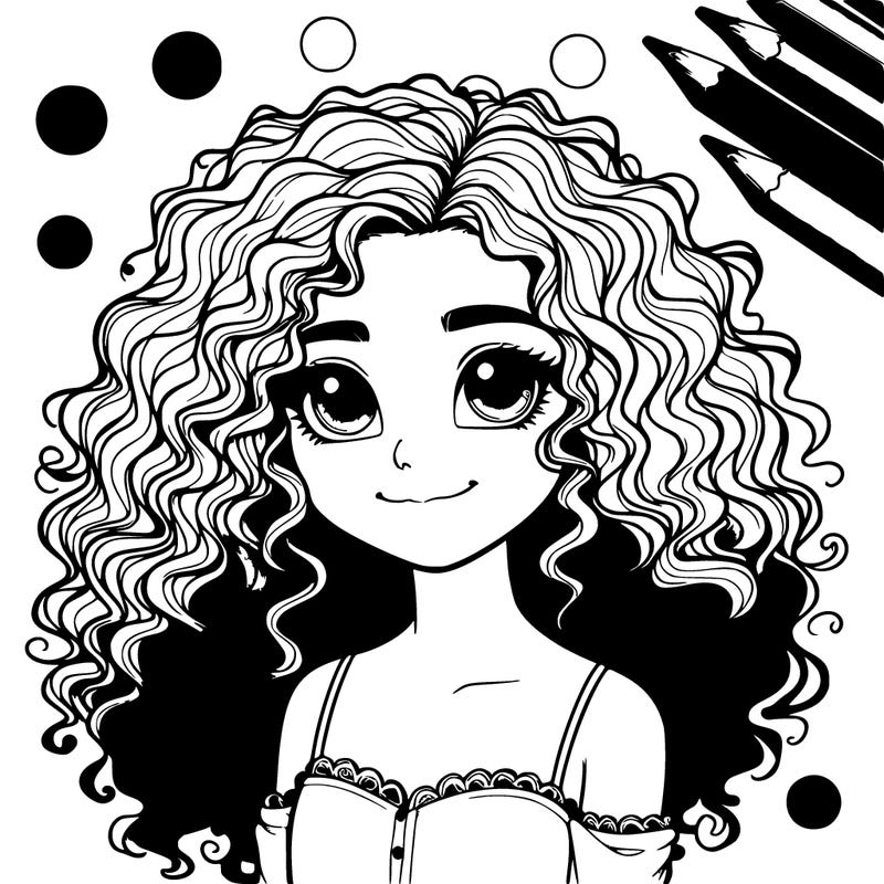 realistic curly girl