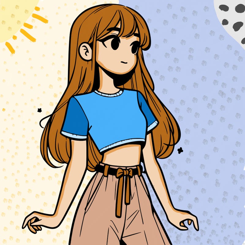 girl in a cute crop top