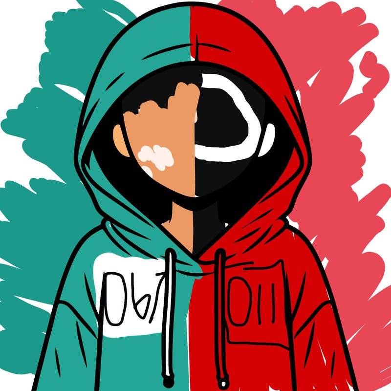 faceless girl in hoodie