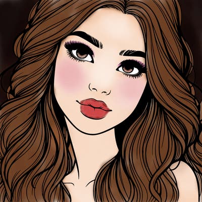 beautiful realistic girl