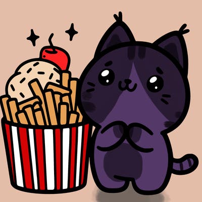 cute food cat