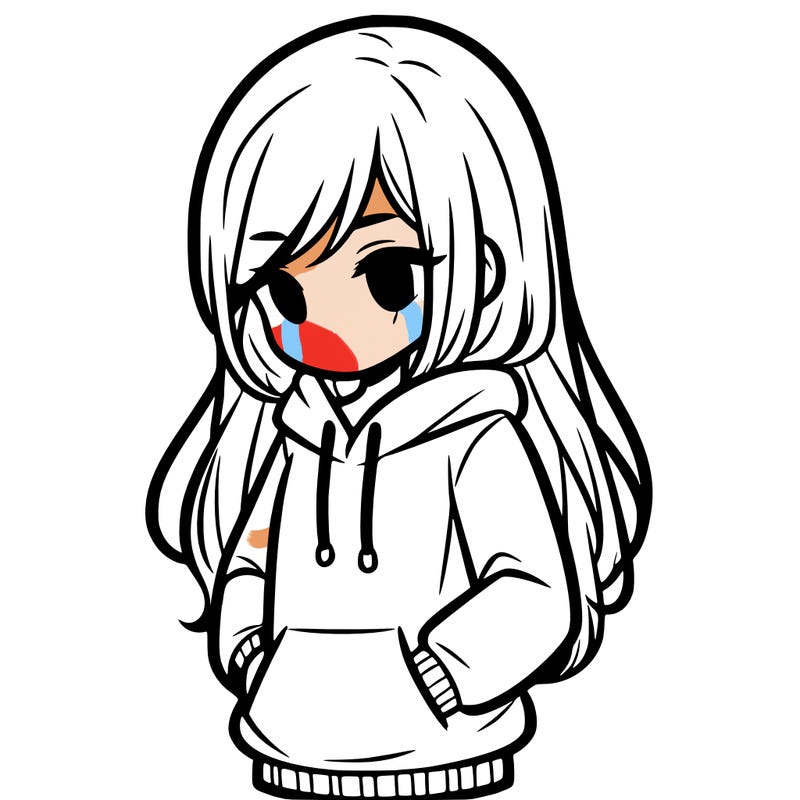 girl wearing hoodie