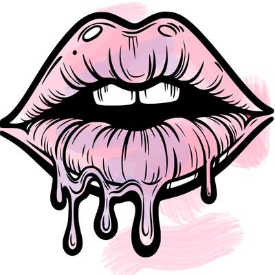 lips that look realistic and drip